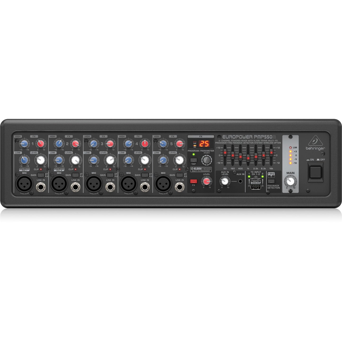 Behringer Europower PMP1680S 10-channel 1600W Powered Mixer