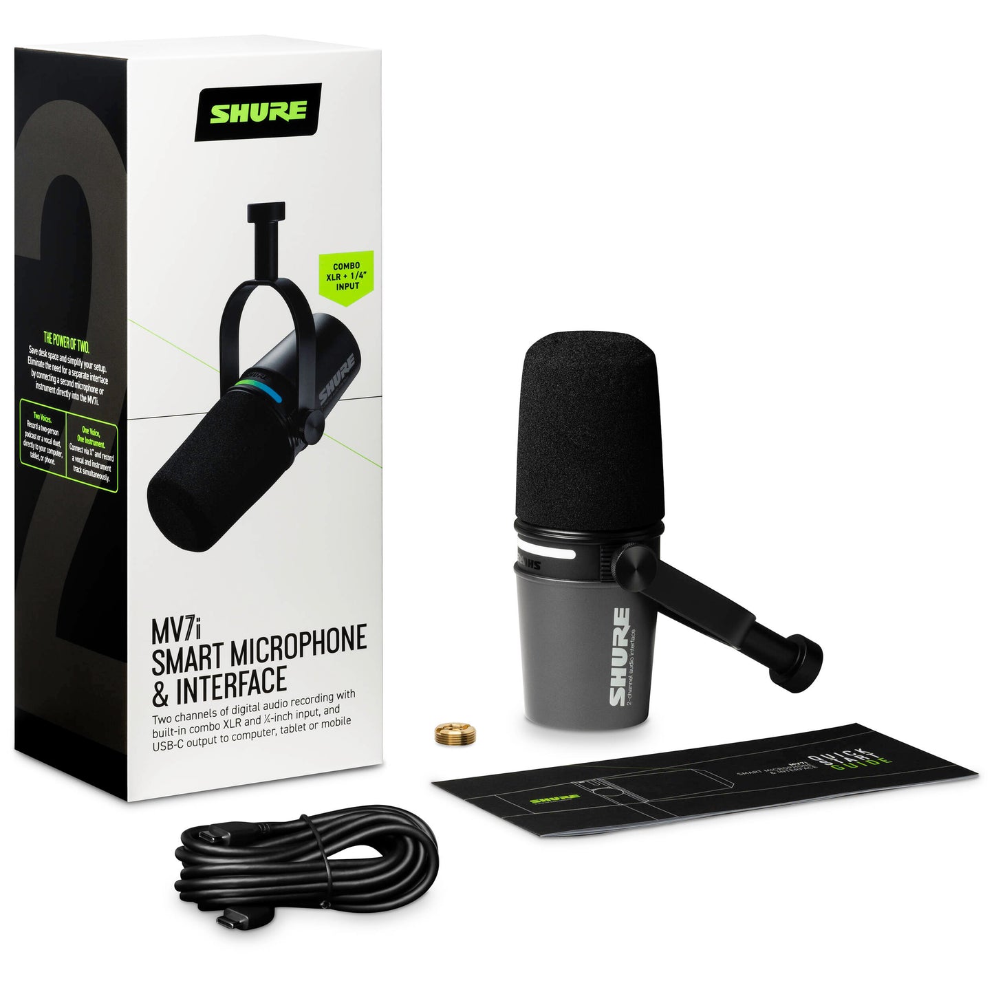 Shure MV7i Smart Mic and Interface