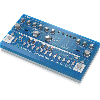 Behringer TD-3-BB Analog Bass Line Synthesizer with 16-Step Sequencer - Baby Blue