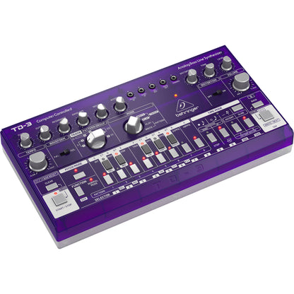 Behringer TD-3-GP Analog Bass Line Synthesizer with 16-Step Sequencer - Purple