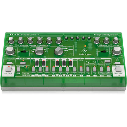 Behringer TD-3-LM Analog Bass Line Synthesizer with 16-Step Sequencer - Lime