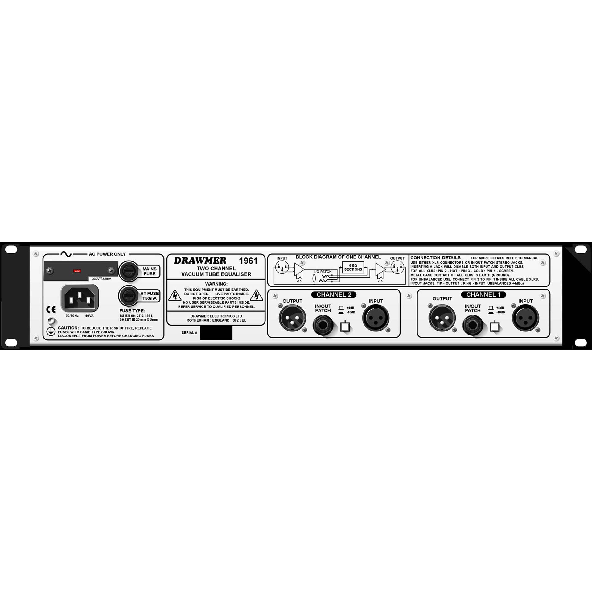 Drawmer 1961 Vacuum Tube Equaliser