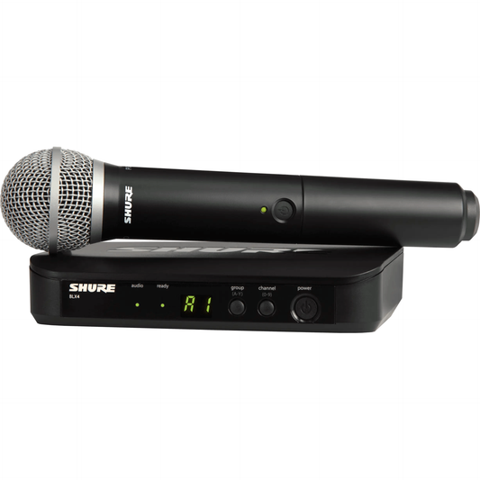 Shure BLX24/PG58 Wireless Mic System with PG58 Handheld Vocal Mic - J11