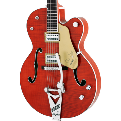 Gretsch G6120TFM-BSNV Brian Setzer Signature Nashville® Electric Guitar w/ Bigsby®, Orange Stain