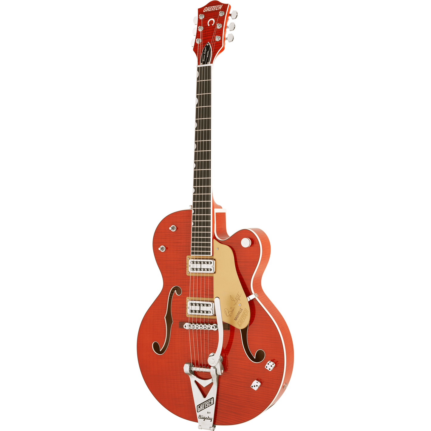 Gretsch G6120TFM-BSNV Brian Setzer Signature Nashville® Electric Guitar w/ Bigsby®, Orange Stain