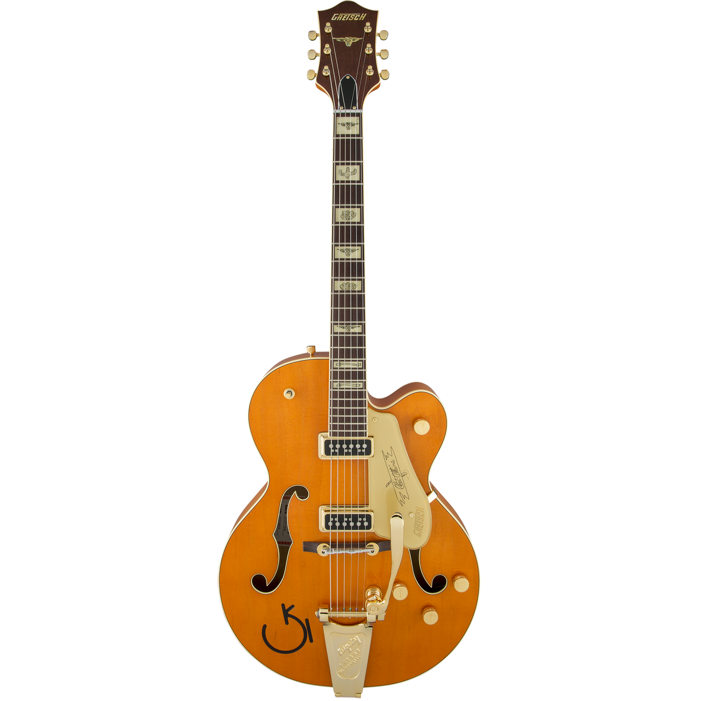 Gretsch G6120T-55 Vintage Select Edition '55 Chet Atkins® Hollow Body Electric Guitar, Orange Stain Lacquer