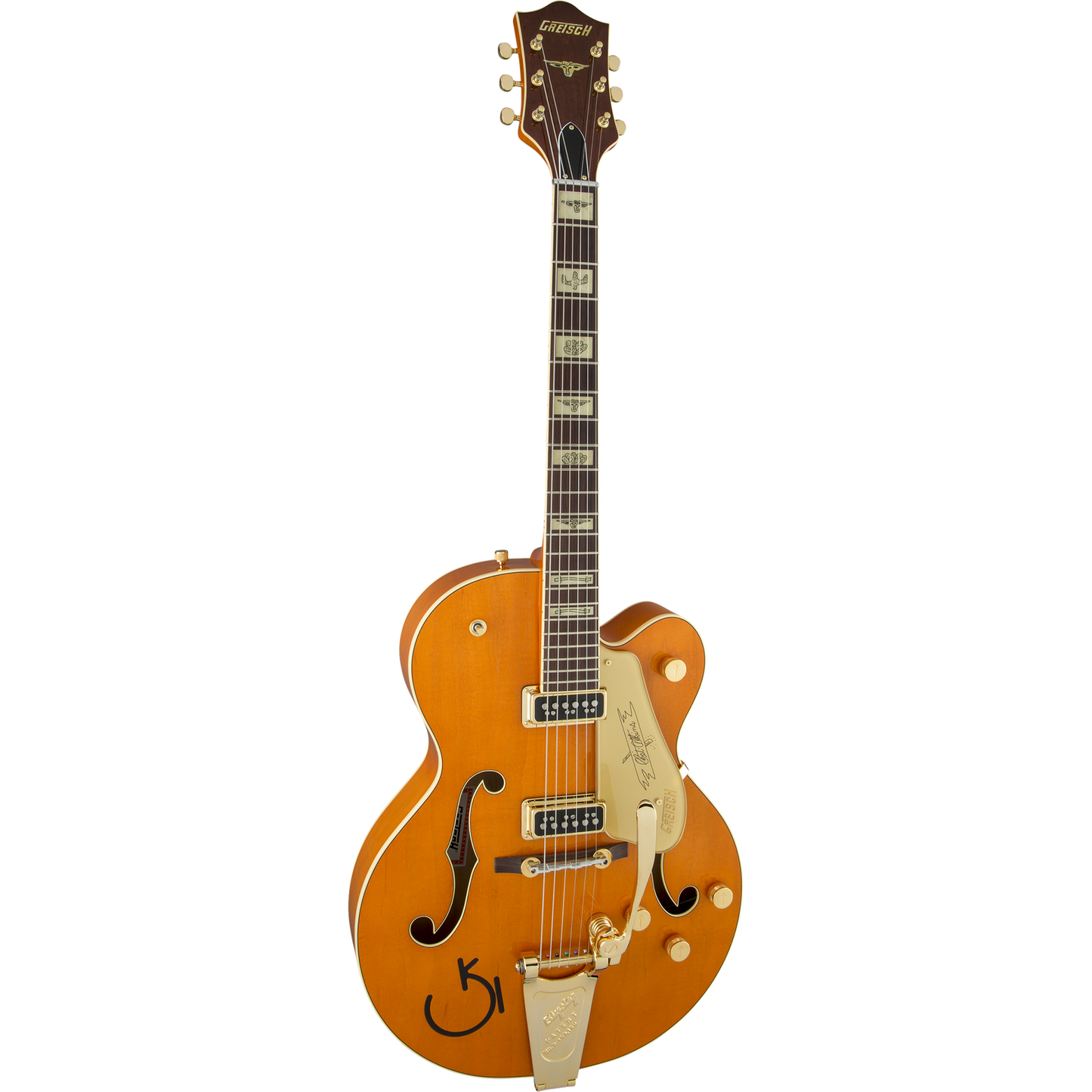 Gretsch G6120T-55 Vintage Select Edition '55 Chet Atkins® Hollow Body Electric Guitar, Orange Stain Lacquer