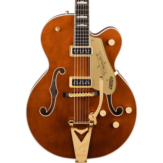 Gretsch G6120TG-DS Players Edition Nashville® Hollow Body DS Electric Guitar, Roundup Orange