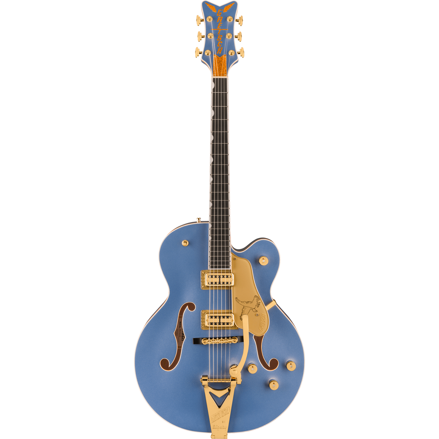 Gretsch Falcon Hollow Body w/ String-Thru Bigsby & Gold Hardware, Cerulean Smoke