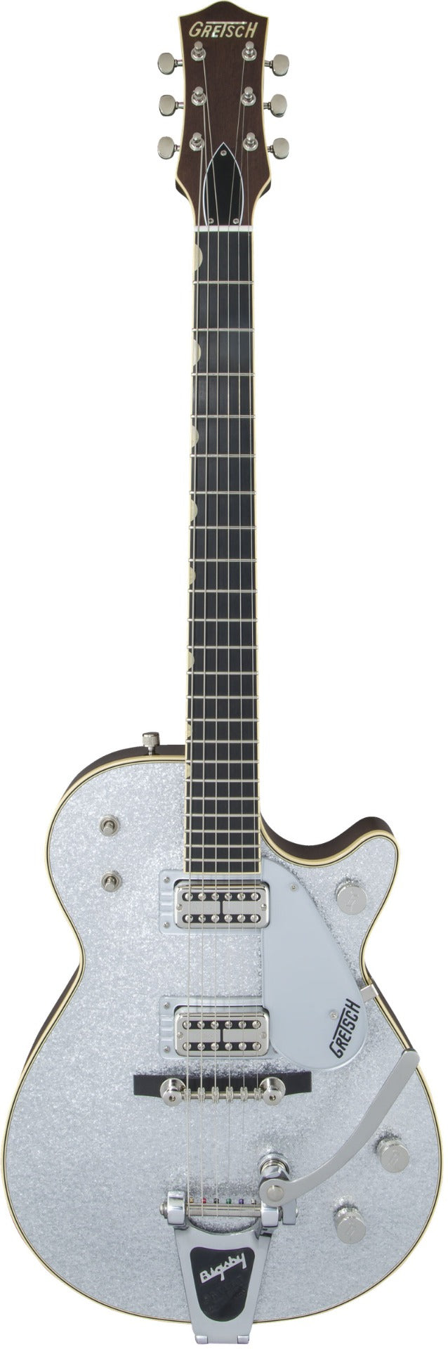 Gretsch G6129T-59 Vintage Select ’59 Silver Jet™ Electric Guitar w/ Bigsby®, TV Jones®, Silver Sparkle