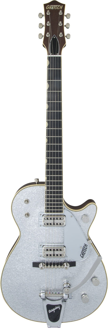 Gretsch G6129T-59 Vintage Select ’59 Silver Jet™ Electric Guitar w/ Bigsby®, TV Jones®, Silver Sparkle