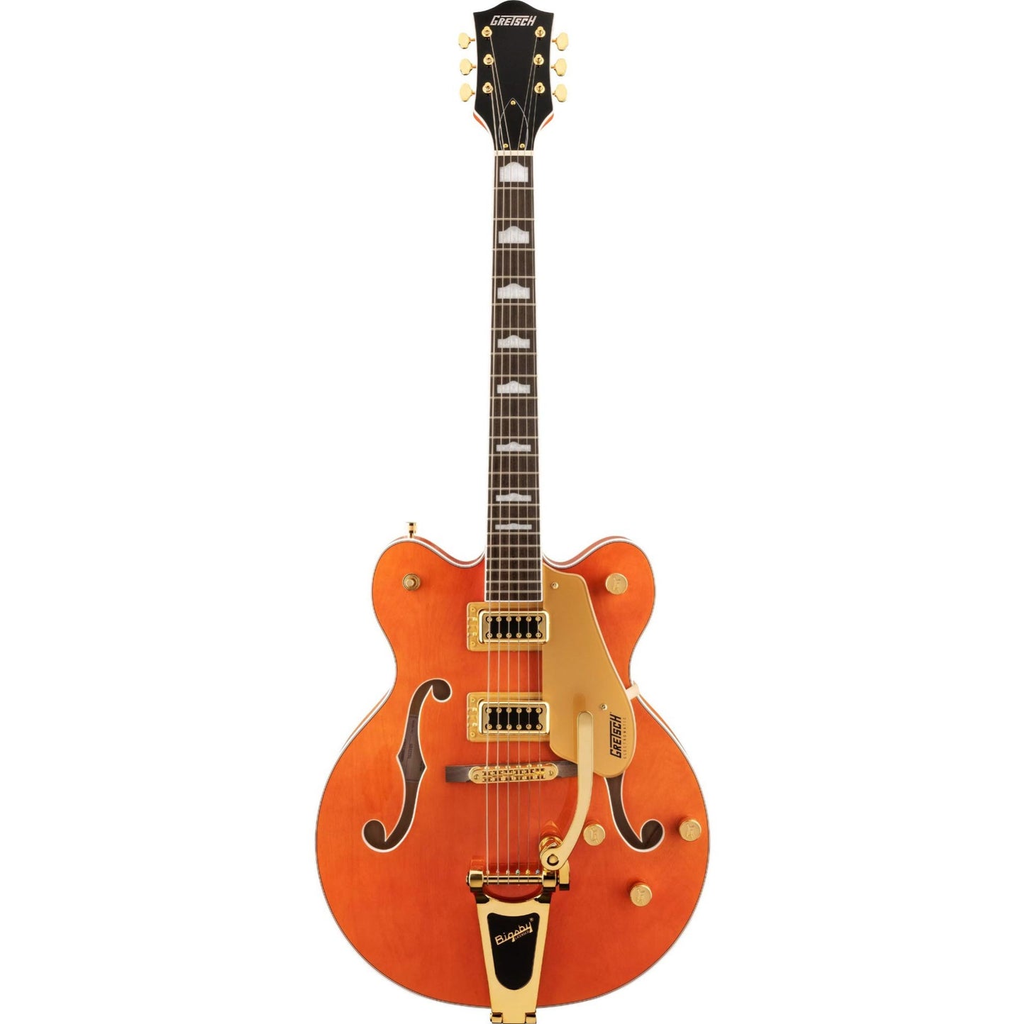 Gretsch G5422TG Electromatic® Classic Hollow Body Double-Cut Electric Guitar, Orange Stain