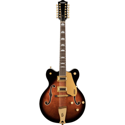 Gretsch G5422G-12 Electromatic Classic Hollow Body Double-Cut 12-String Electric Guitar, Single Barrel Burst