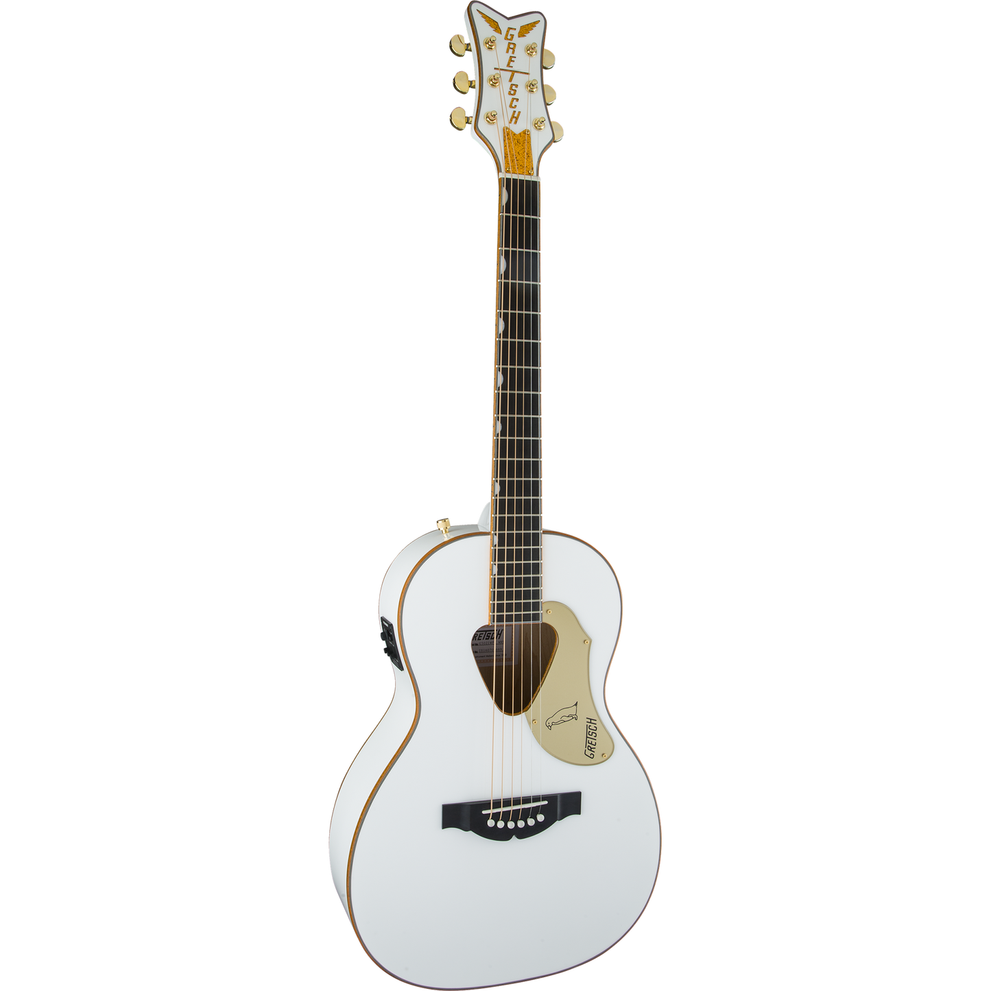 Gretsch G5021WPE Rancher™ Penguin™ Parlor Acoustic Electric Guitar, White