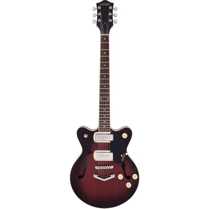 Gretsch G2655-P90 Streamliner™ Center Block Jr. Double-Cut Electric Guitar, Claret Burst