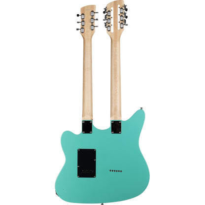 Eastwood Guitars Surfcaster 12/6 Double Neck Electric Guitar - Seafoam Green