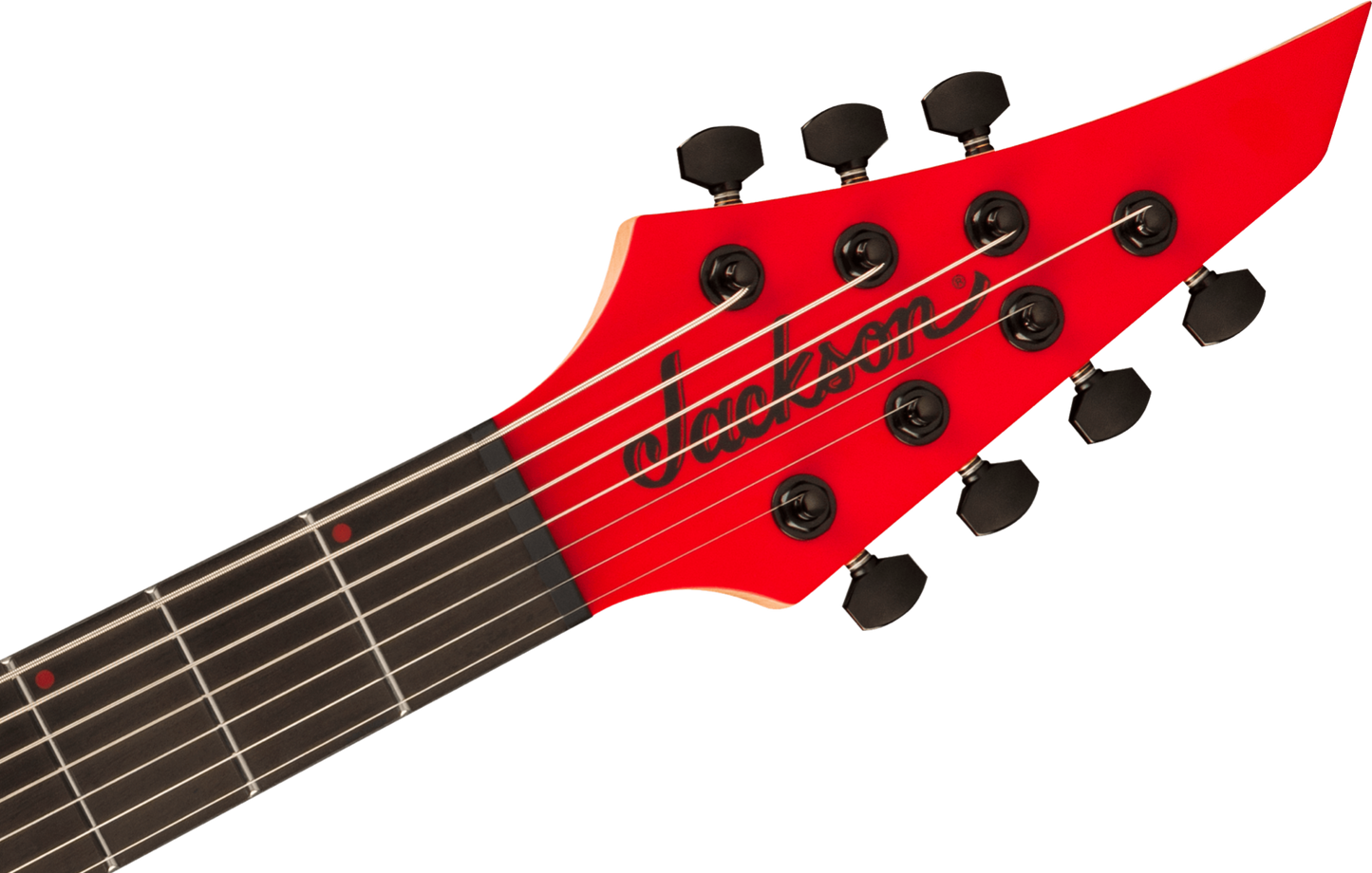 Jackson Pro Plus Series DK Modern MDK7 HT - Satin Red with Black Bevels