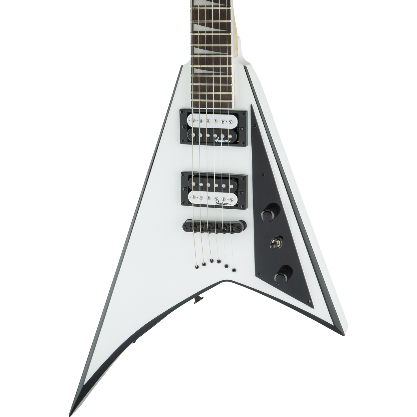 Jackson JS32T Rhoads Electric Guitar - White with Black Bevels