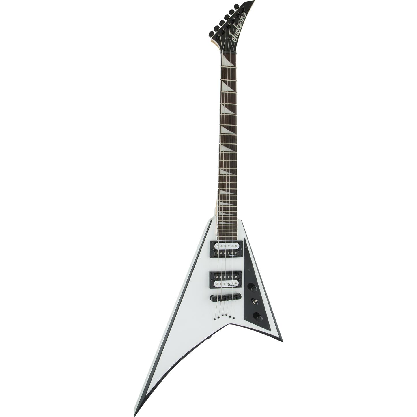 Jackson JS32T Rhoads Electric Guitar - White with Black Bevels