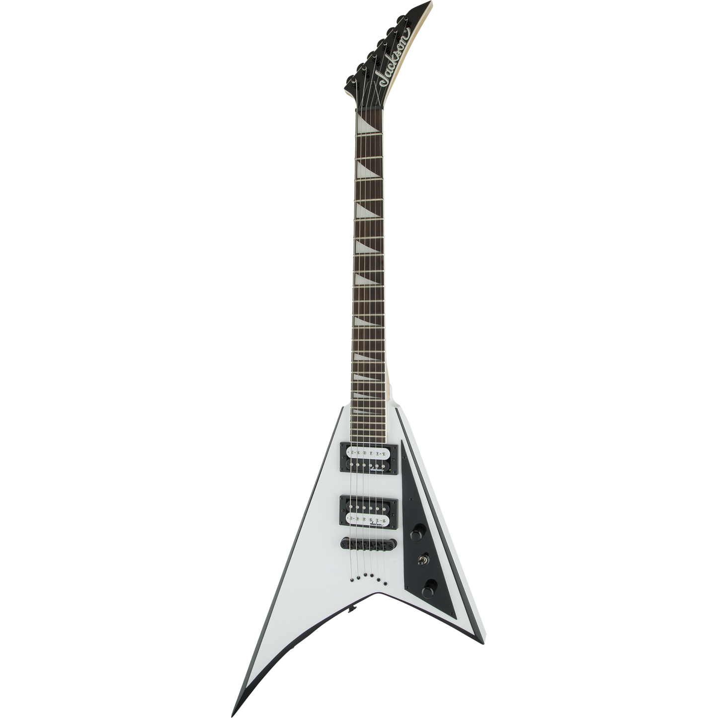 Jackson JS32T Rhoads Electric Guitar - White with Black Bevels