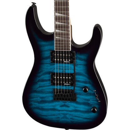 Jackson JS Series Dinky® JS20 DKQ 2PT Electric Guitar, Transparent Blue