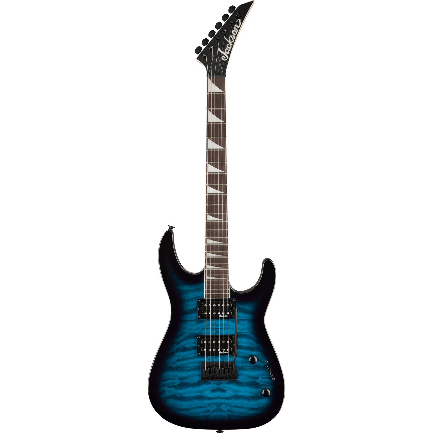 Jackson JS Series Dinky® JS20 DKQ 2PT Electric Guitar, Transparent Blue