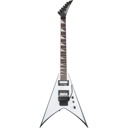 Jackson JS Series King V JS32 Electric Guitar - White with Black Bevels