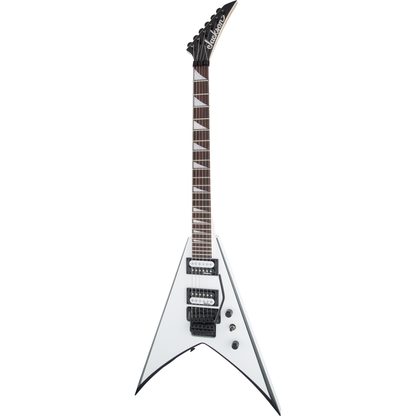 Jackson JS Series King V JS32 Electric Guitar - White with Black Bevels