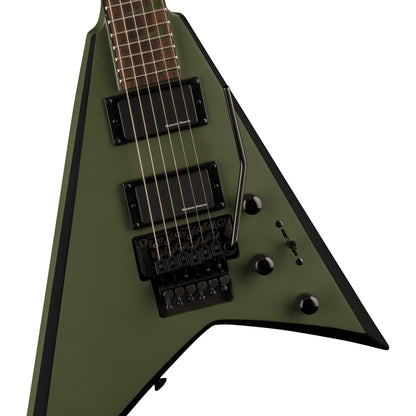 Jackson X Series Rhoads RRX24 Electric Guitar, Matte Army Drab w/ Black Bevels