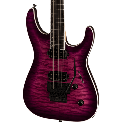 Jackson Pro Plus Series Dinky™ DKAQ Electric Guitar, Transparent Purple Burst