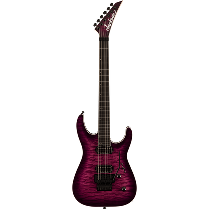 Jackson Pro Plus Series Dinky™ DKAQ Electric Guitar, Transparent Purple Burst