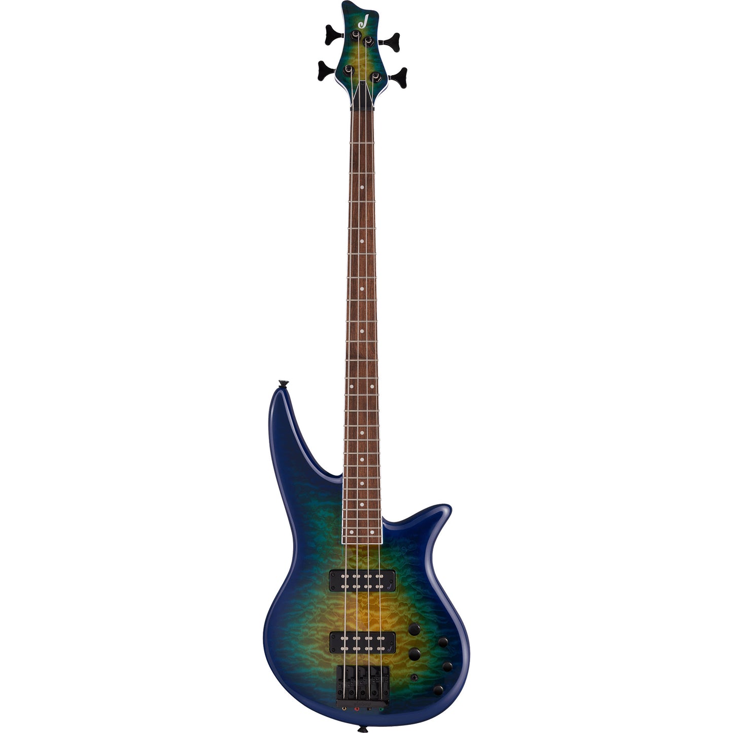 Jackson X Series Spectra Bass SBXQ IV Bass Guitar, Amber Blue Burst