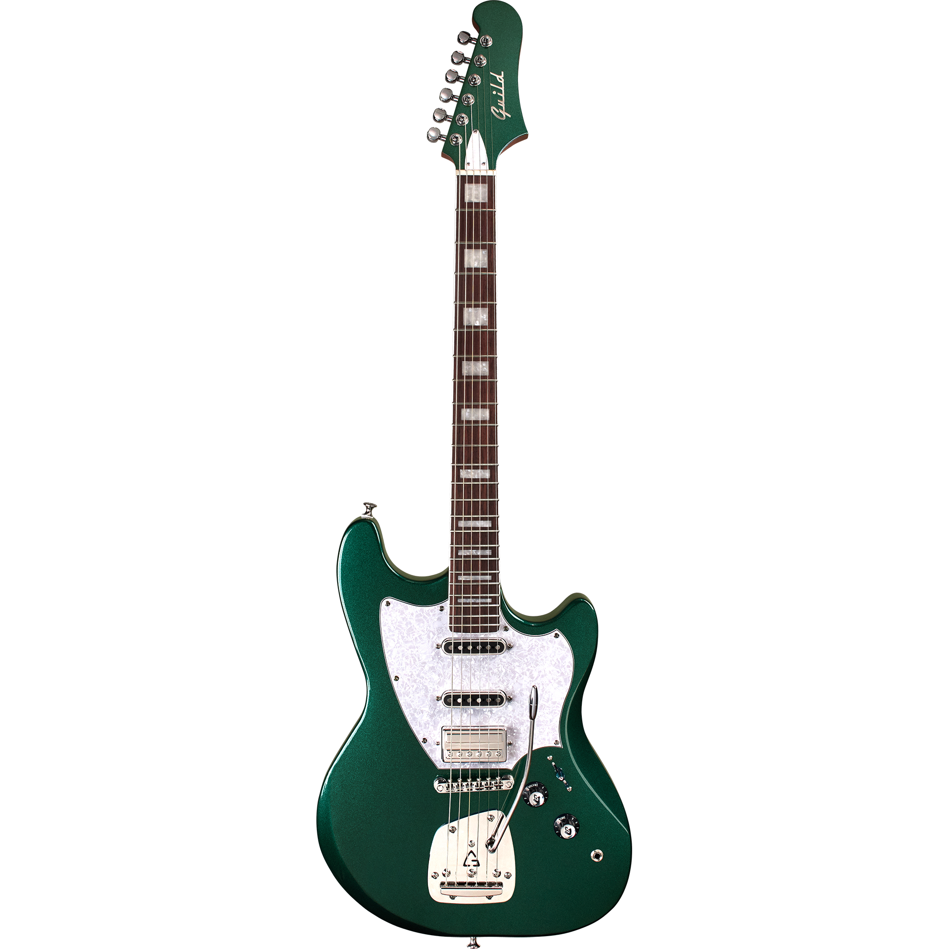 Guild Surfliner Deluxe Newark St. Collection Electric Guitar, Evergreen  Metallic