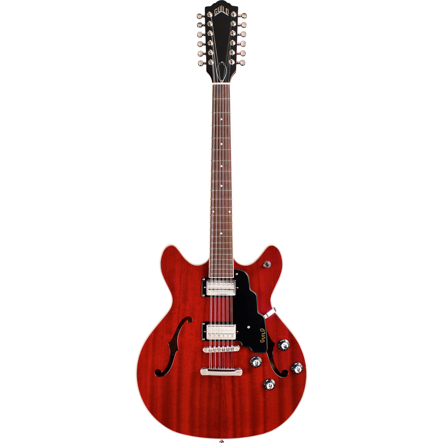 Guild Starfire I-12 12-String Newark St. Electric Guitar, Cherry Red