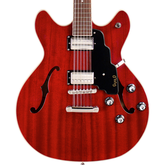 Guild Starfire I-12 12-String Newark St. Electric Guitar, Cherry Red