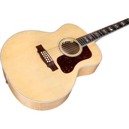 Guild F-512e Maple Blonde USA Acoustic Electric Guitar, Natural