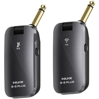 NUX B-2 PLUS Wireless Guitar System 2.4GHz Microphone with 60-Feet Line-of-Sight