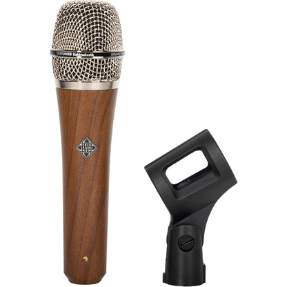 Telefunken M80 Supercardioid Dynamic Handheld Vocal Microphone, Cherry Dark Wood