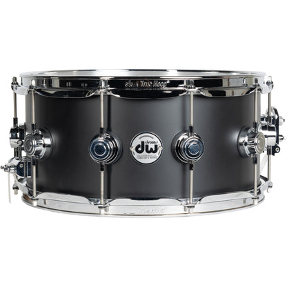 Drum Workshop Collectors Series 6.5x14 Snare Drum - Solid Black Hard Satin