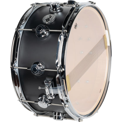 Drum Workshop Collectors Series 6.5x14 Snare Drum - Solid Black Hard Satin