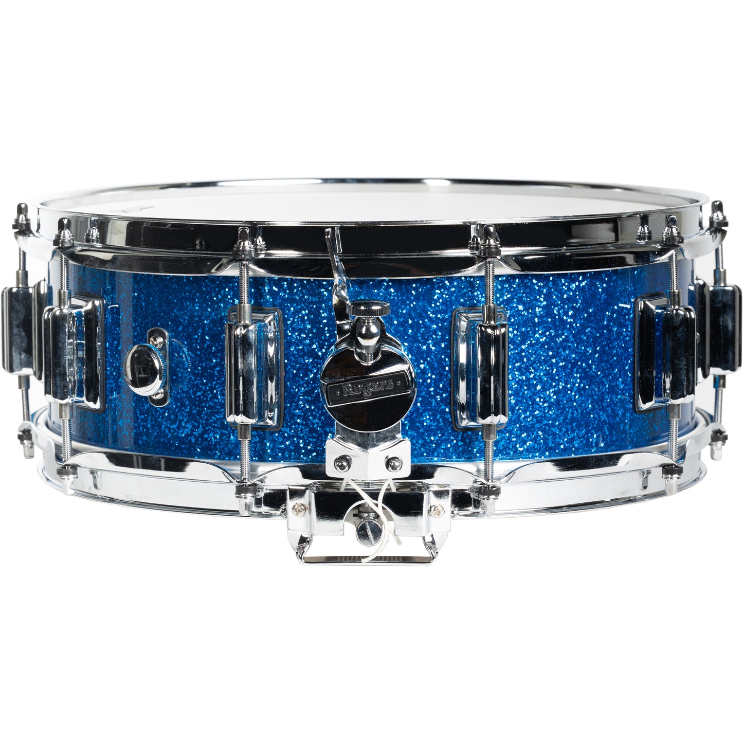 Rogers Model No. 36-BS Dyna-Sonic Beavertail 5x14 Snare Drum - Blue Sparkle