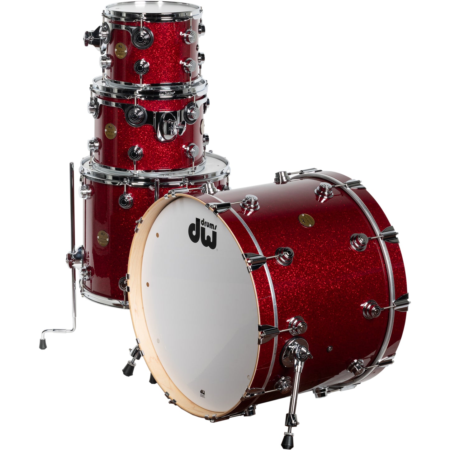 Drum Workshop Collectors Jazz Series 4-Piece Shell Kit - Ruby Glass