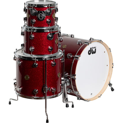 Drum Workshop Collectors Jazz Series 4-Piece Shell Kit - Ruby Glass