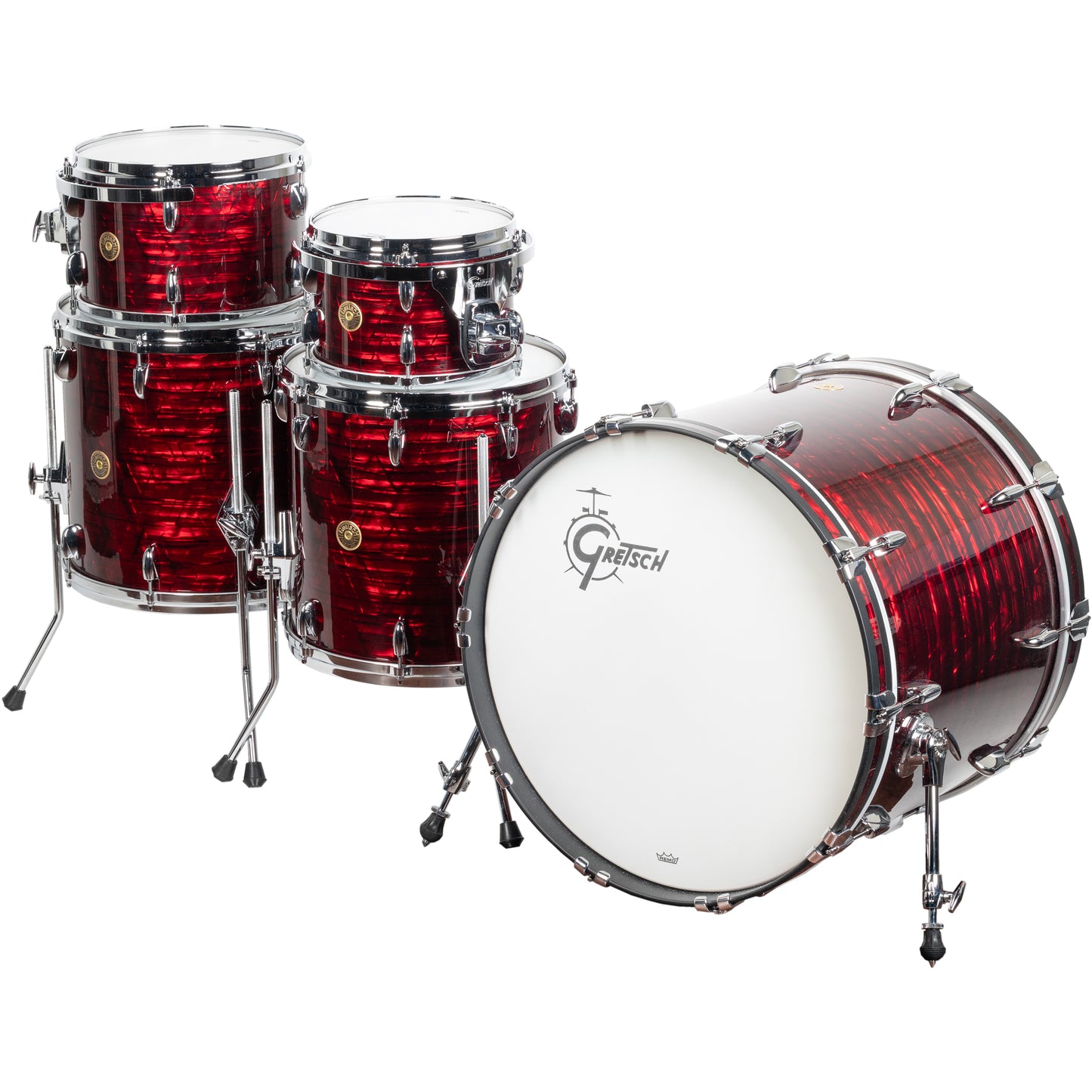 Gretsch USA Custom 6-Piece Shell Kit - Ruby Red Pearl