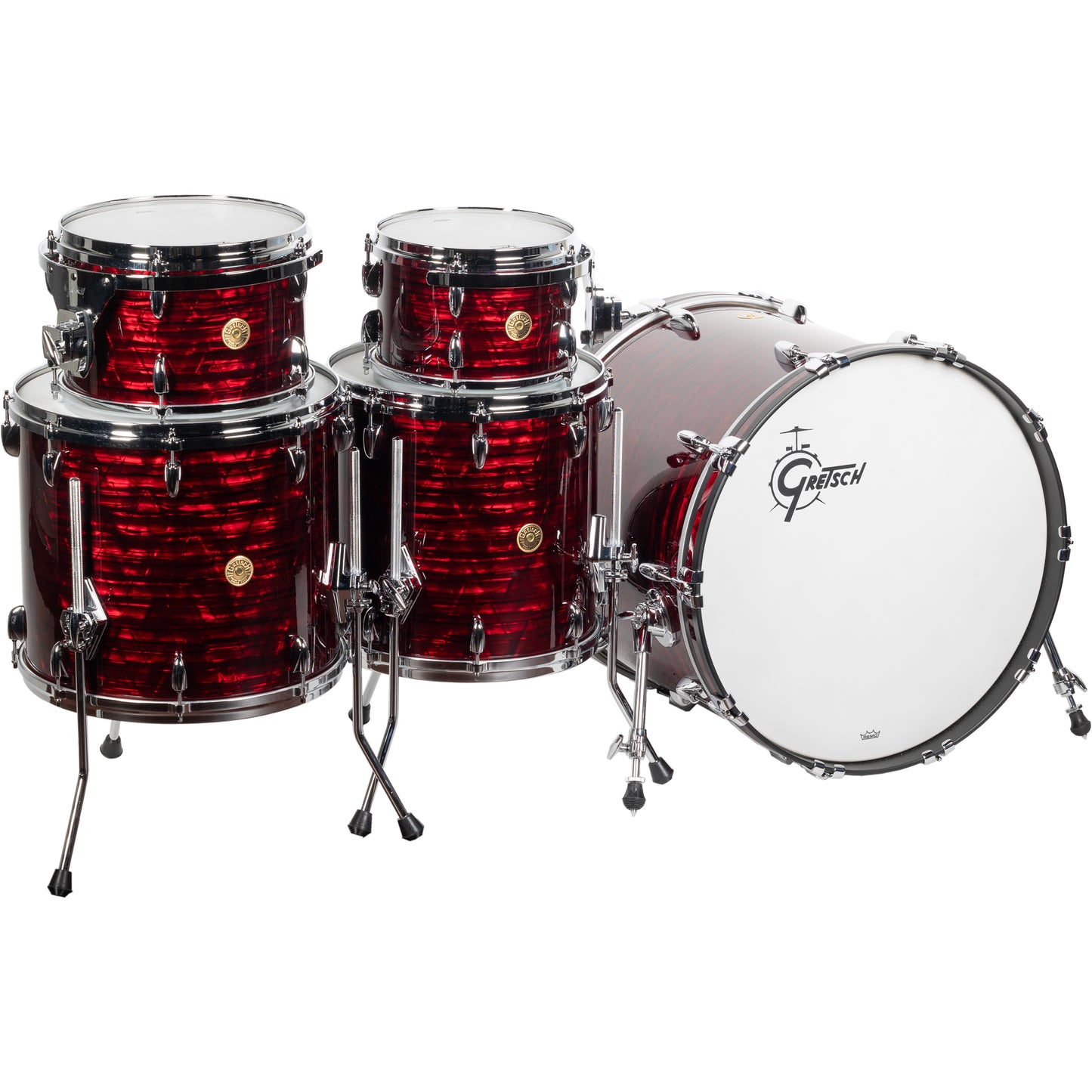 Gretsch USA Custom 6-Piece Shell Kit - Ruby Red Pearl