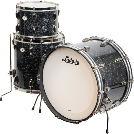 Ludwig Classic Maple Limited Edition 3-Piece Shell Kit - Ebony Pearl