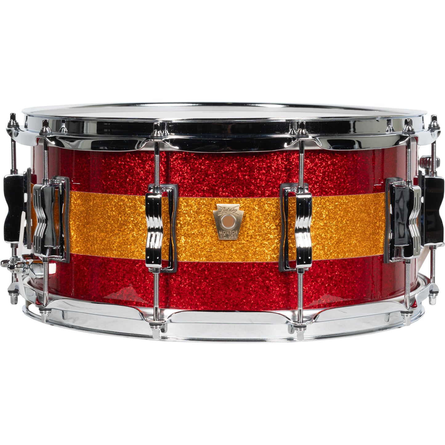 Ludwig Limited Edition Classic Maple 6.5x14 Snare Drum - Red Gold Red Sparkle