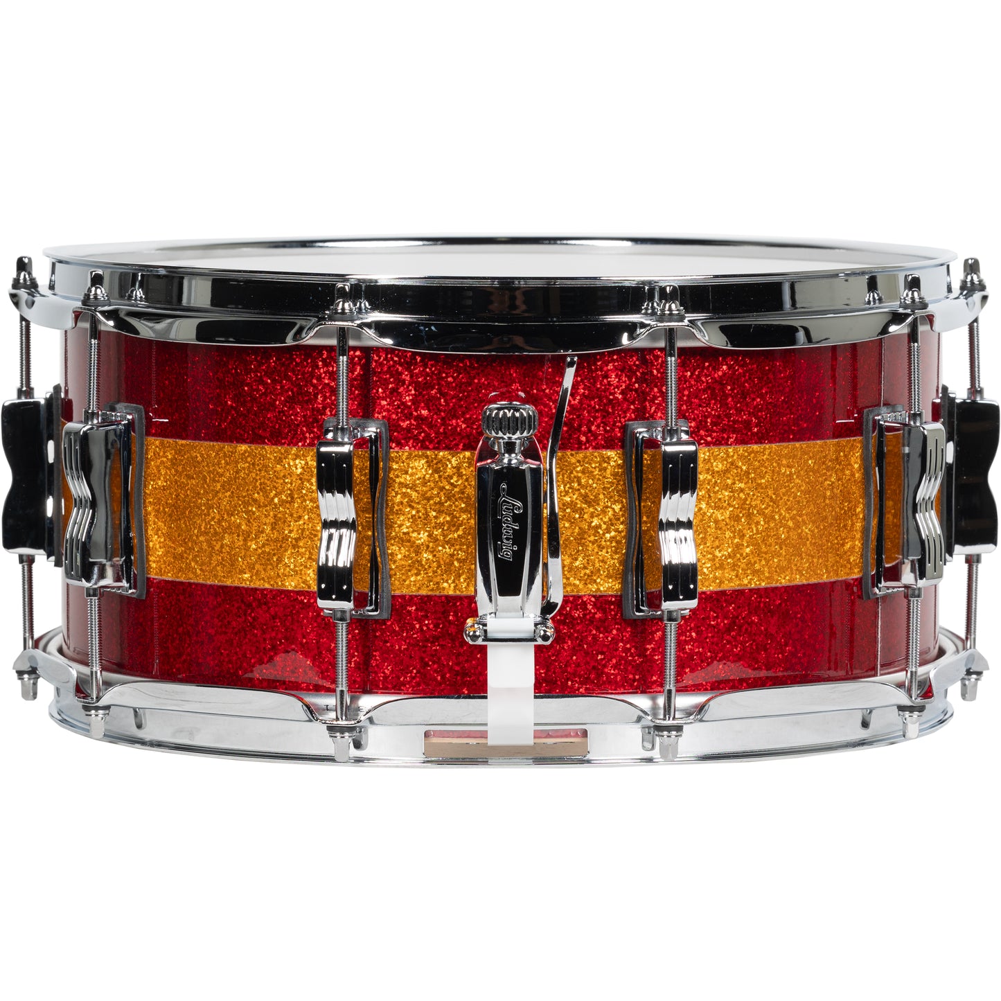 Ludwig Limited Edition Classic Maple 6.5x14 Snare Drum - Red Gold Red Sparkle