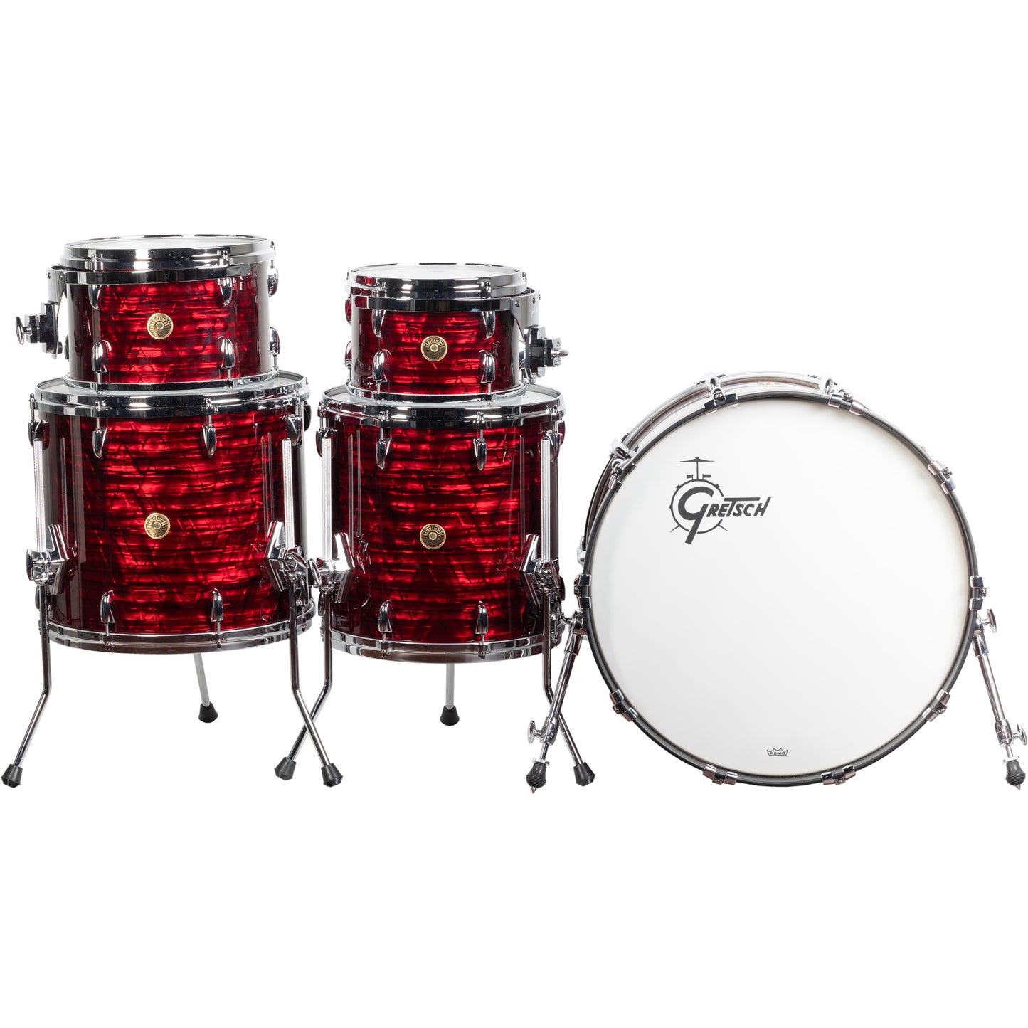 Gretsch USA Custom 6-Piece Shell Kit - Ruby Red Pearl