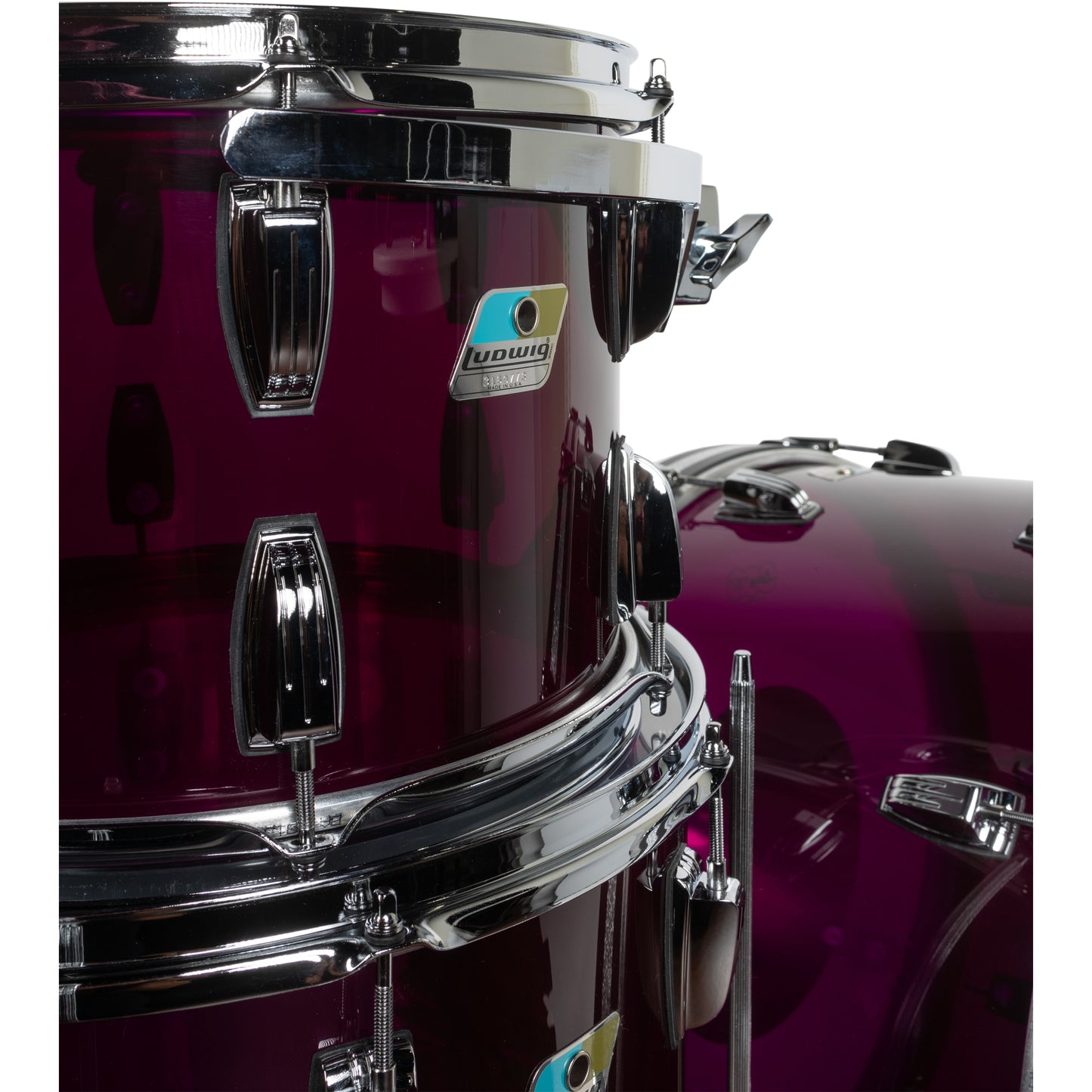 Ludwig Limited Edition Vistalite 3-Piece Shell Kit - Purple